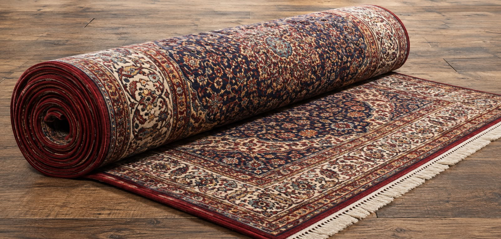 Rolled Persian Rug