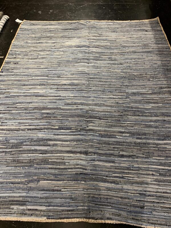 8' 00" x 10' 00" Hemp And Leather Rug- 104