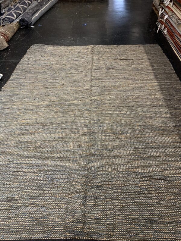 9' 00" x 12' 00" Hemp And Leather Rug- 105