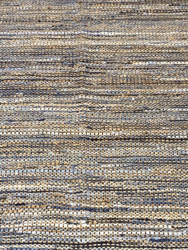 5' 00" x 8' 00" Hemp And Leather Rug- 117