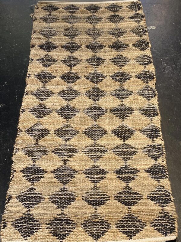 3' 00" x 5' 00" Hemp And Leather Rug- 125