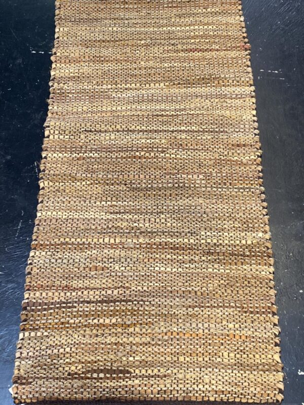 2' 00" x 5' 00" Hemp And Leather Rug- 144
