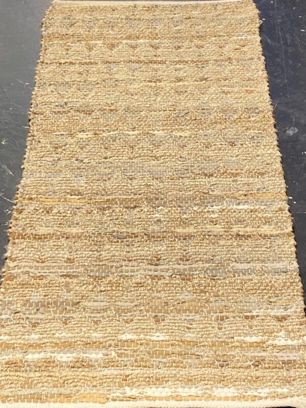 2' 00" x 5' 00" Hemp And Leather Rug - 168