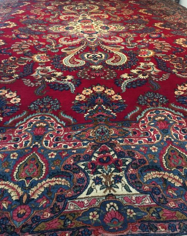 10' 02" x 14' 01" Wool Yezd Rug- 297 - Image 2