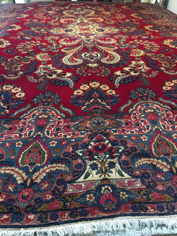 10' 02" x 14' 01" Wool Yezd Rug- 297
