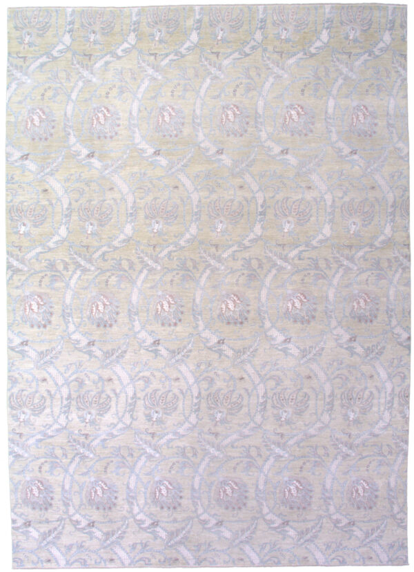 9' 09" x 13' 10" Wool & Silk- Pakistan