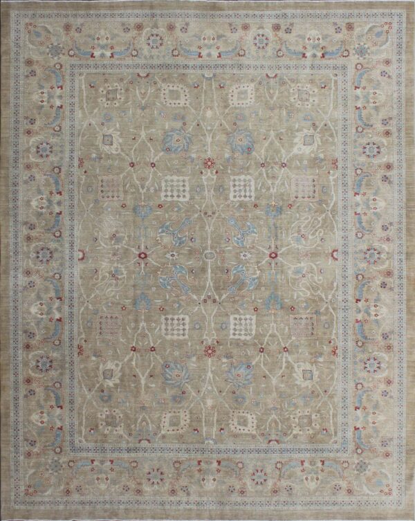 12' 03" x 15' 03" Wool & Silk- Pakistan