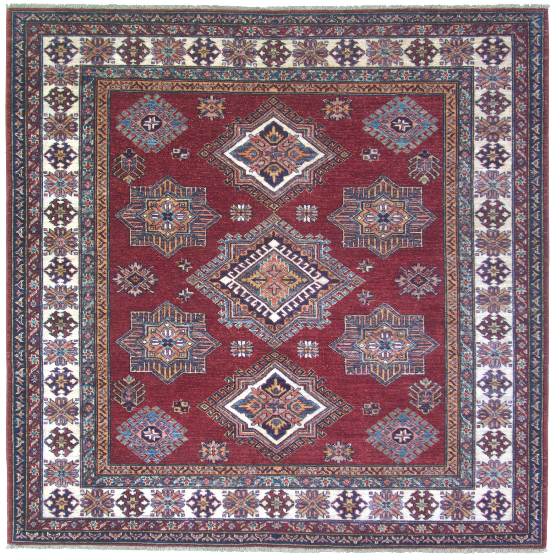 6' 02" x 6' 02" Wool- Pakistan