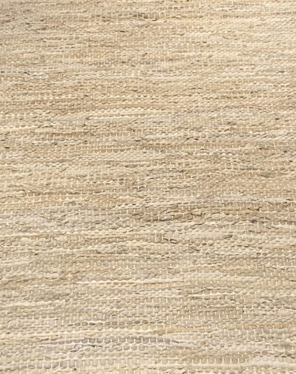 3' 00" x 5' 00" Hemp And Leather Rug- 123 - Image 3