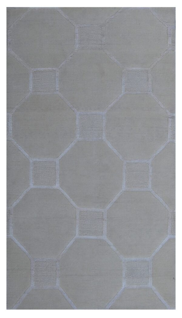 3' 00" x 5' 03" Wool And Viscose - India