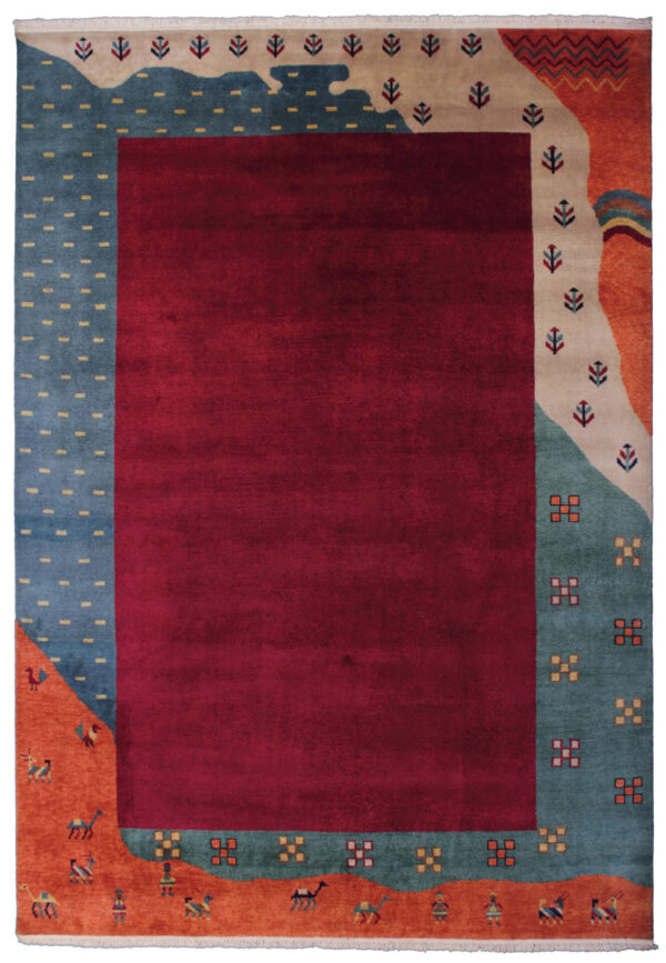 6' 03" x 9' 00" Wool- India