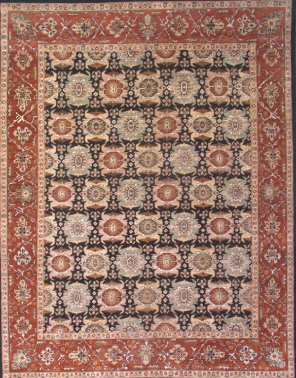 7' 09" x 9' 11" Wool & Silk- Pakistan - Image 2