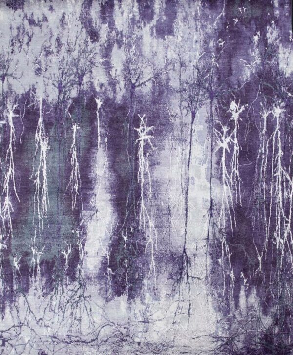 7' 10" x 9' 11" Wool & Silk- India - Image 2
