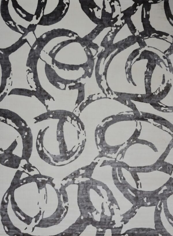 2' 01" x 2' 10" Wool And Viscose- India - Image 2
