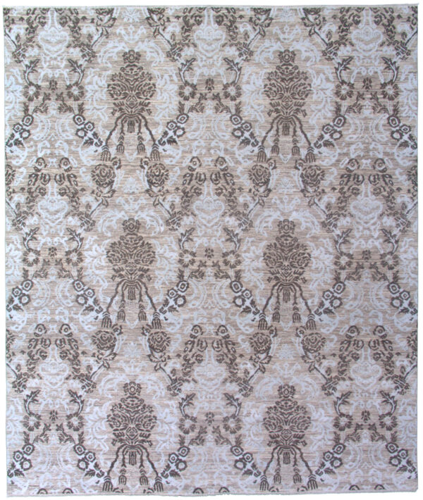 8' 00" x 9' 08" Wool & Silk- Pakistan