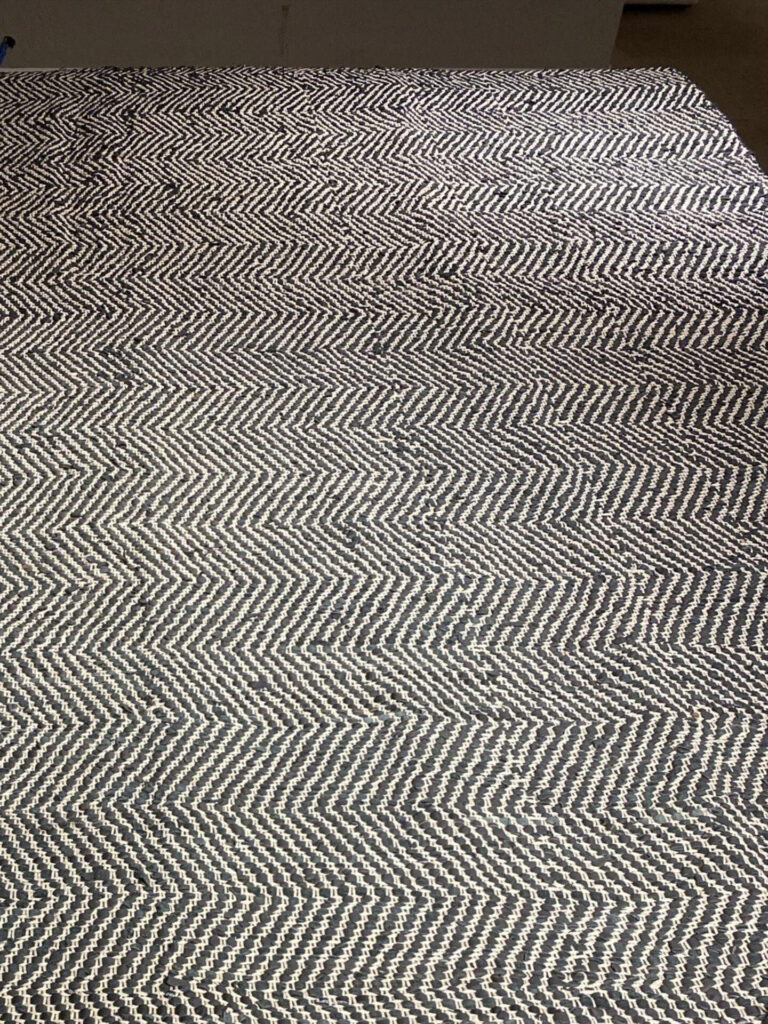 9' 00" x 12' 00" Hemp And Leather Material