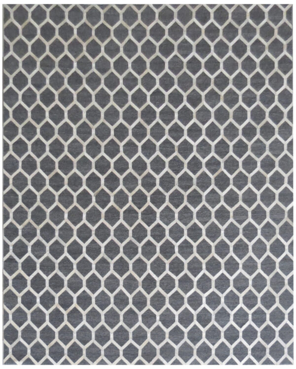8' 00" x 10' 00" Leather And Viscose- India