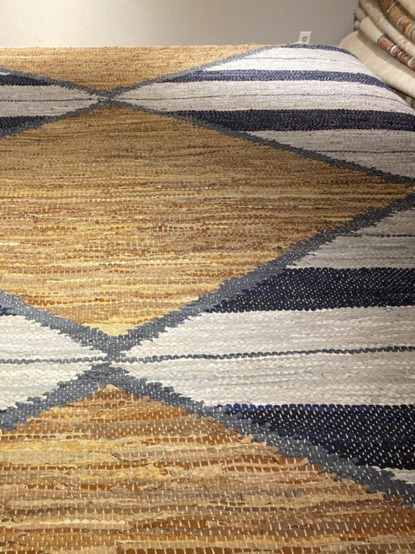 9' 00" x 12' 00" Hemp And Leather Material - VT21 Design - Image 2