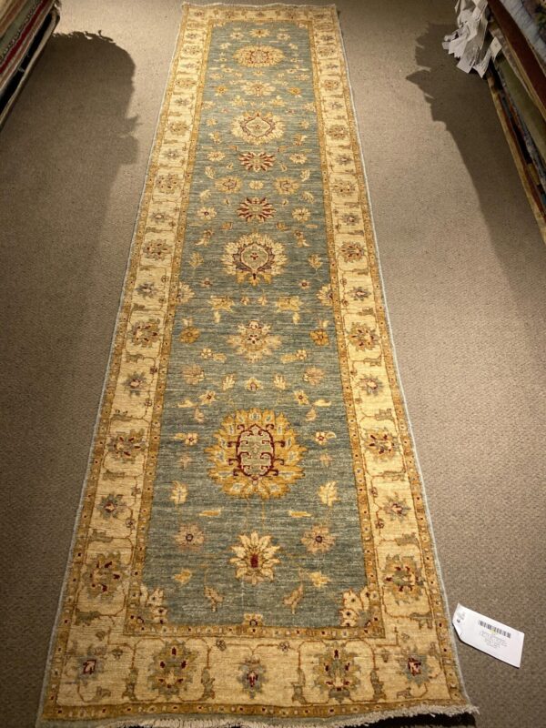 2' 07" x 9' 09" Chobi Design and Wool Material