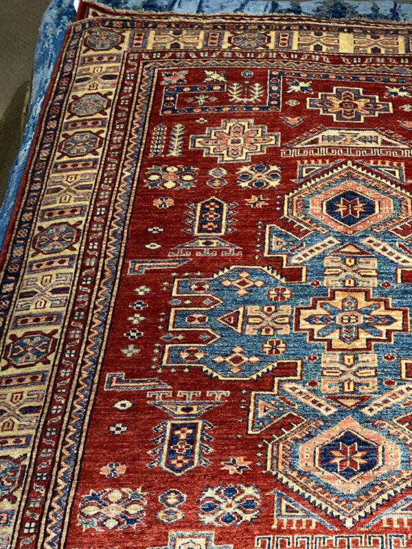 4' 10" x 6' 09" Kazak - Pakistan - Image 2