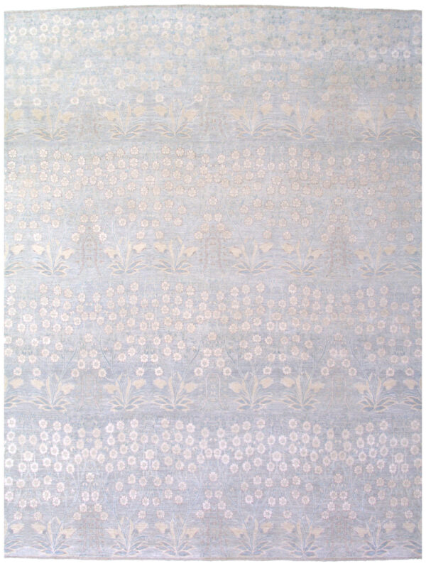 7' 11" x 10' 03" Wool & Silk- Pakistan