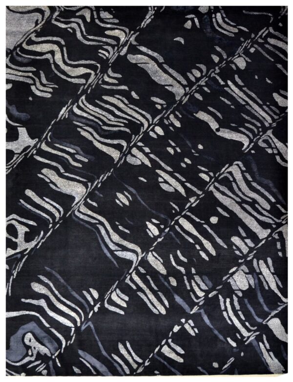 9' 03" x 12' 02" Wool And Viscose- India