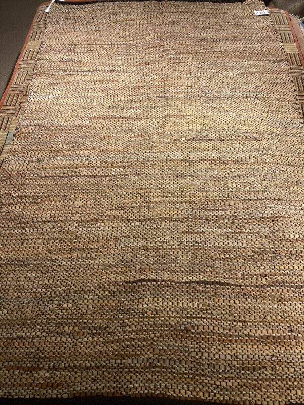 4' 00" x 6' 00" VT38 Design and Hemp And Leather Material