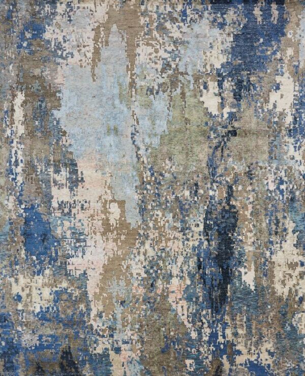 2' 00" x 3' 00" Wool And Viscose- India - Image 2