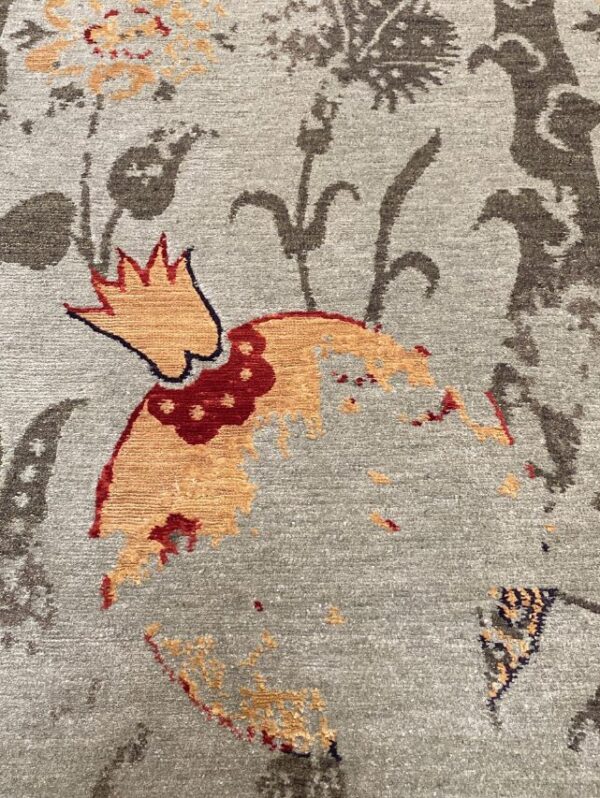 2' 03" x 3' 00" Wool & Silk- Nepal - Image 2