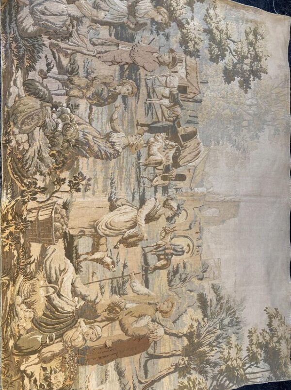 4' 08" x 6' 04" Wool and Line- France - Image 2