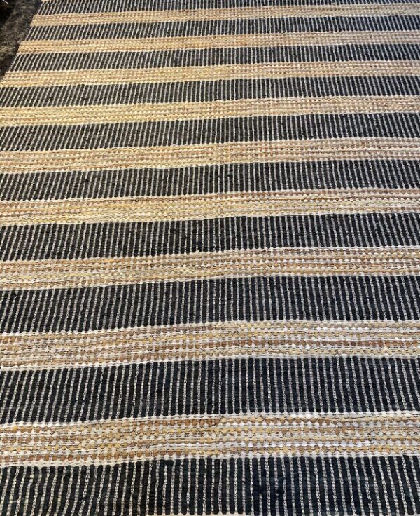 8' 00" x 10' 00" Hemp And Leather- India - Image 2