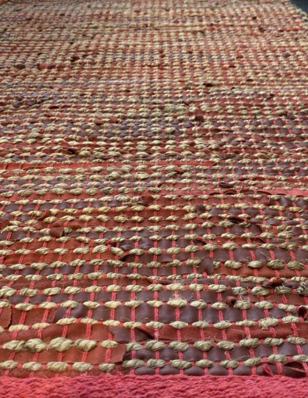2' 00" x 5' 00" Hemp And Leather- India - Image 2