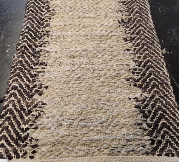 2' 00" x 5' 00" Hemp And Leather- India - Image 2