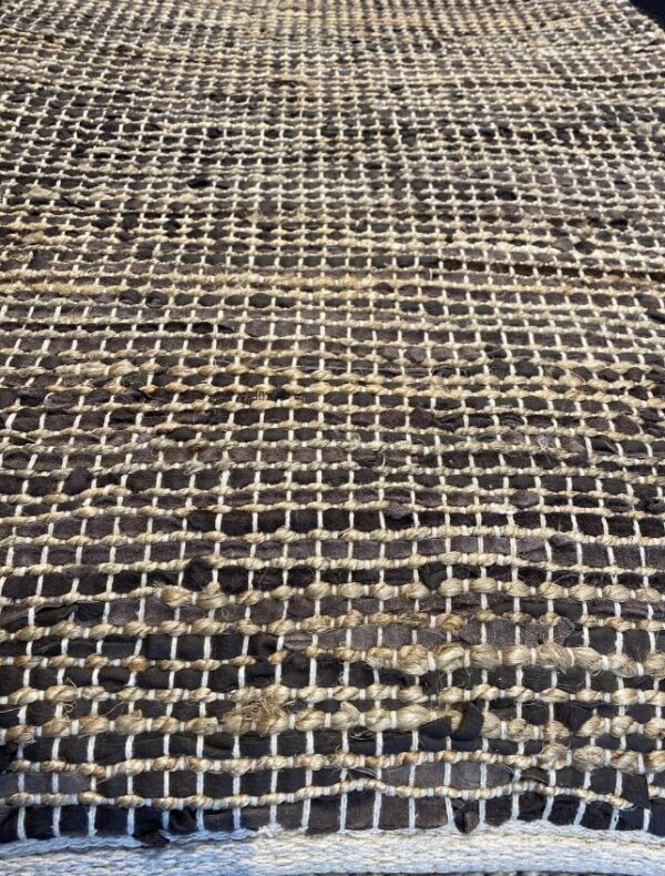 2' 00" x 5' 00" Hemp And Leather- India - Image 2