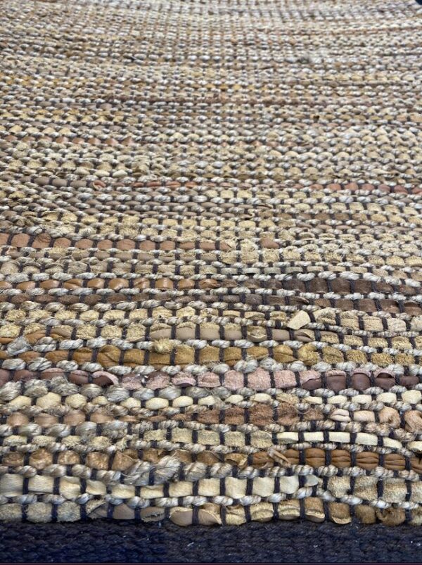 2' 00" x 5' 00" Hemp And Leather- India - Image 2