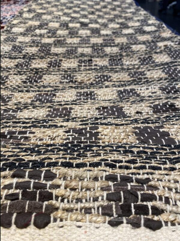 2' 00" x 5' 00" India- Hemp And Leather - Image 2
