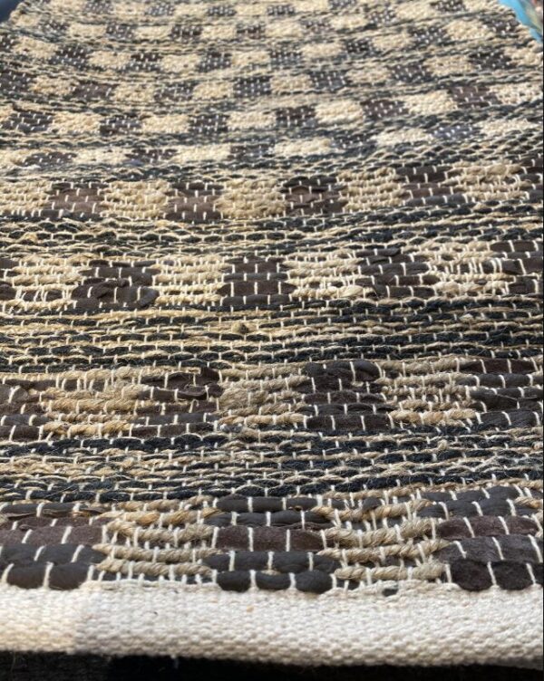 2' 00" x 5' 00" Hemp And Leather- India - Image 2