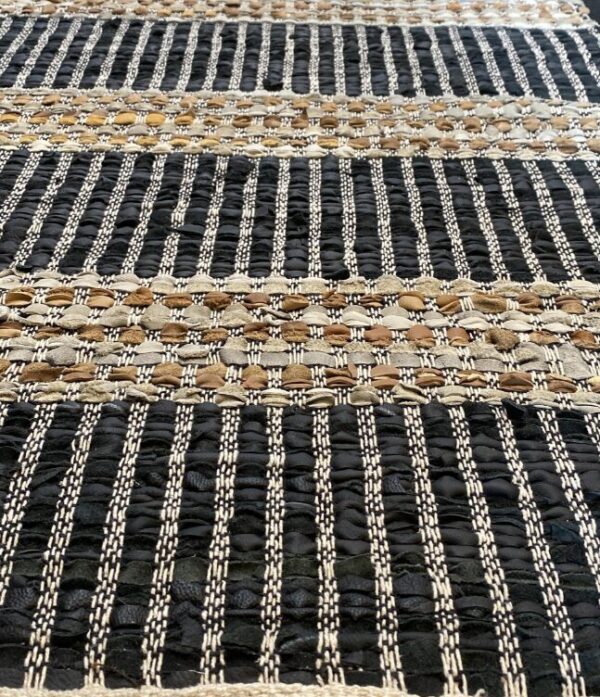 2' 00" x 5' 00" Hemp And Leather- India - Image 2