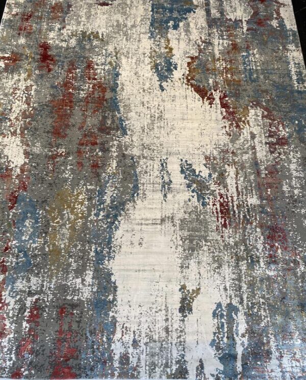 7' 09" x 9' 09" Wool And Viscose- 4065 - Image 2