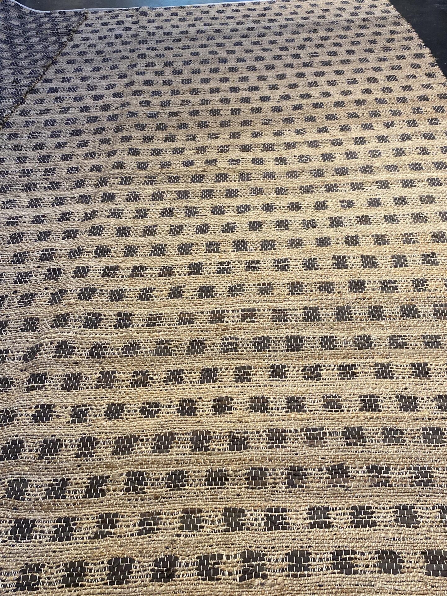 9' 00" x 12' 00" Hemp And Leather- India