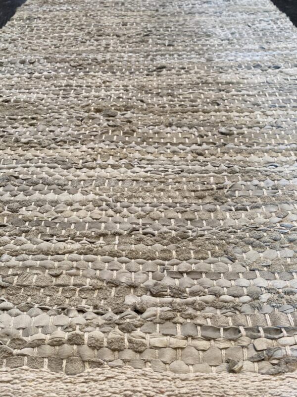 2' 00" x 5' 00" -India- Hemp And Leather