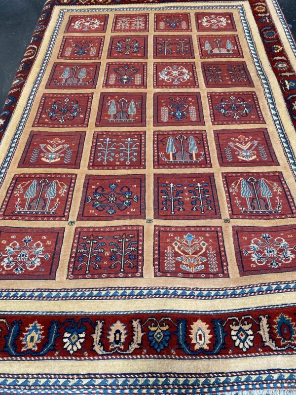 4' 06" x 6' 04" Iran Rug and Wool Material