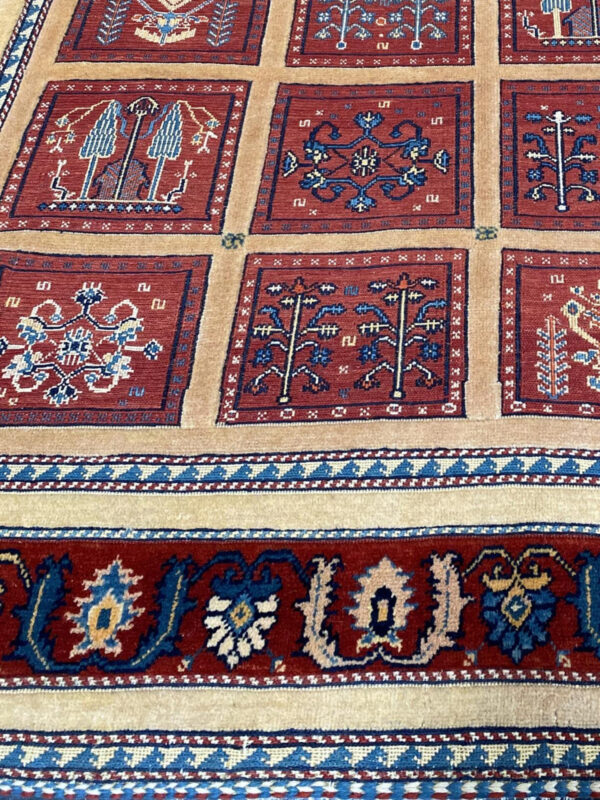 4' 06" x 6' 04" Iran Rug and Wool Material - Image 2