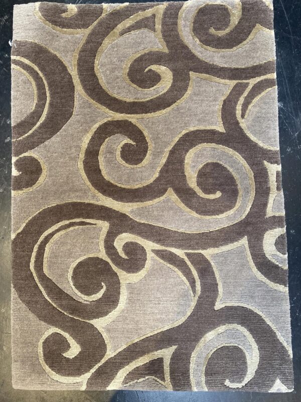 2' 00" x 3' 00" Wool & Silk- Tibetan