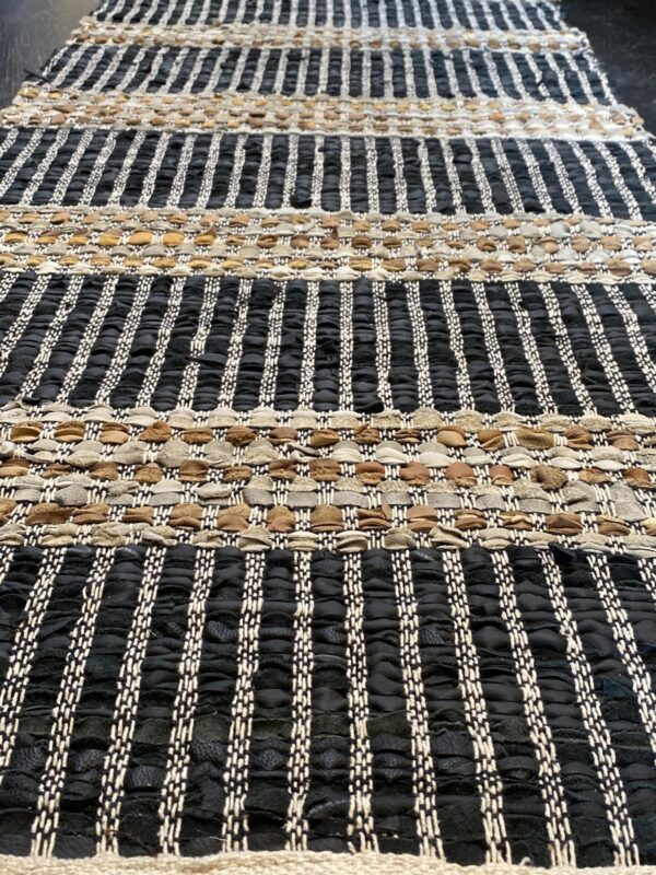 2' 00" x 5' 00" Hemp And Leather- India