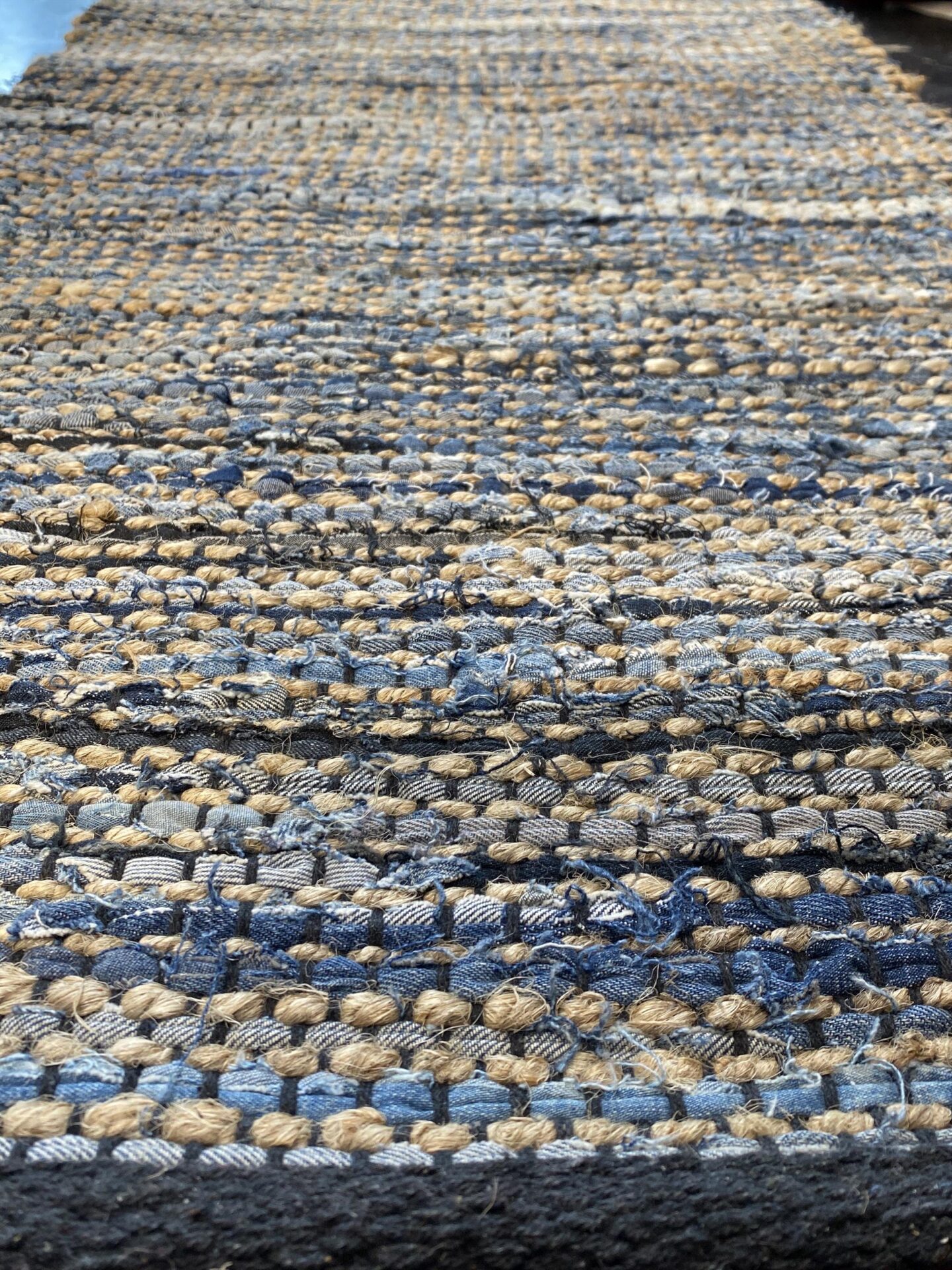 2' 00" x 5' 00" Hemp And Leather- India