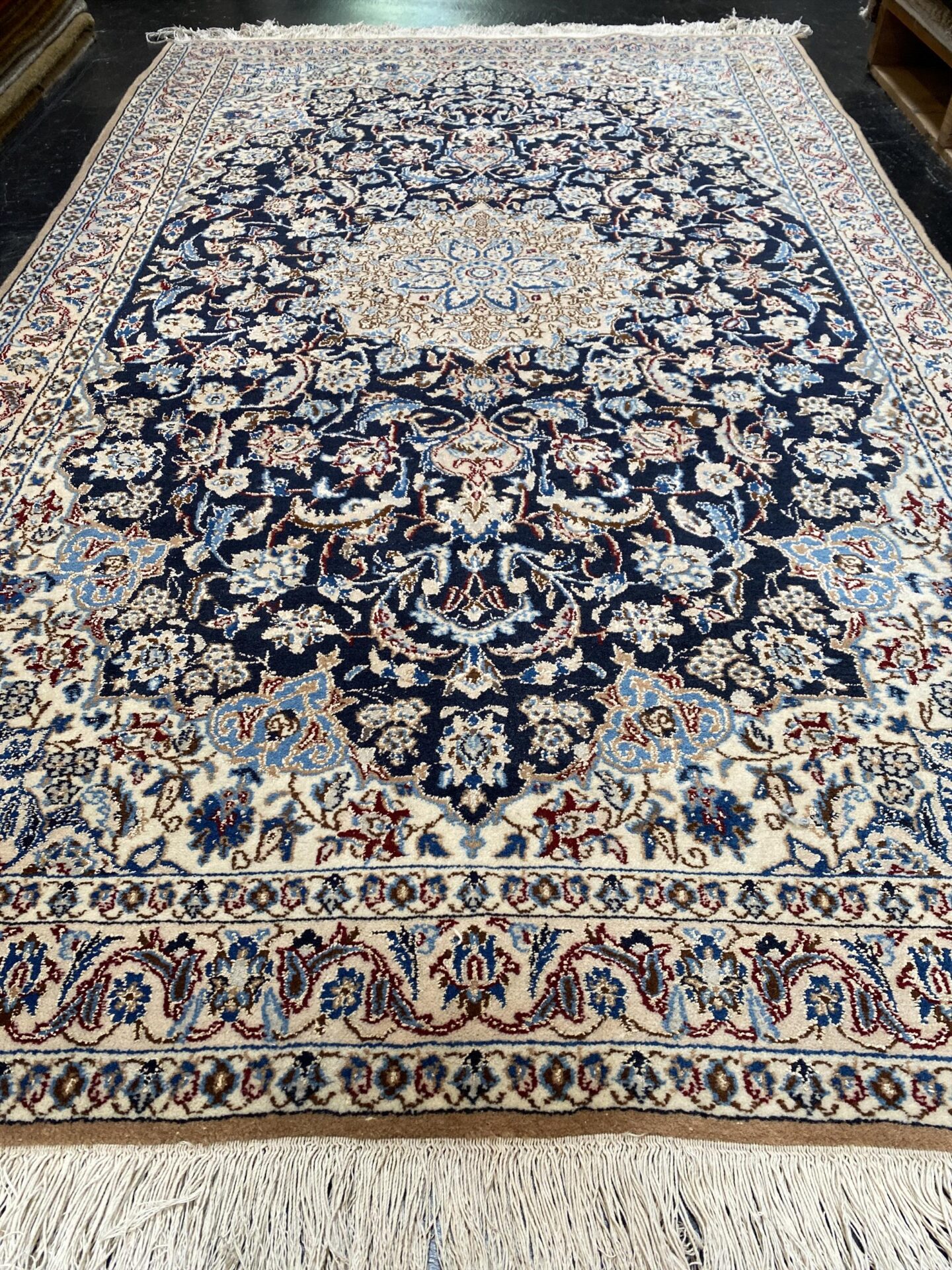 4' 00" x 7' 02" Wool & Silk- Iran