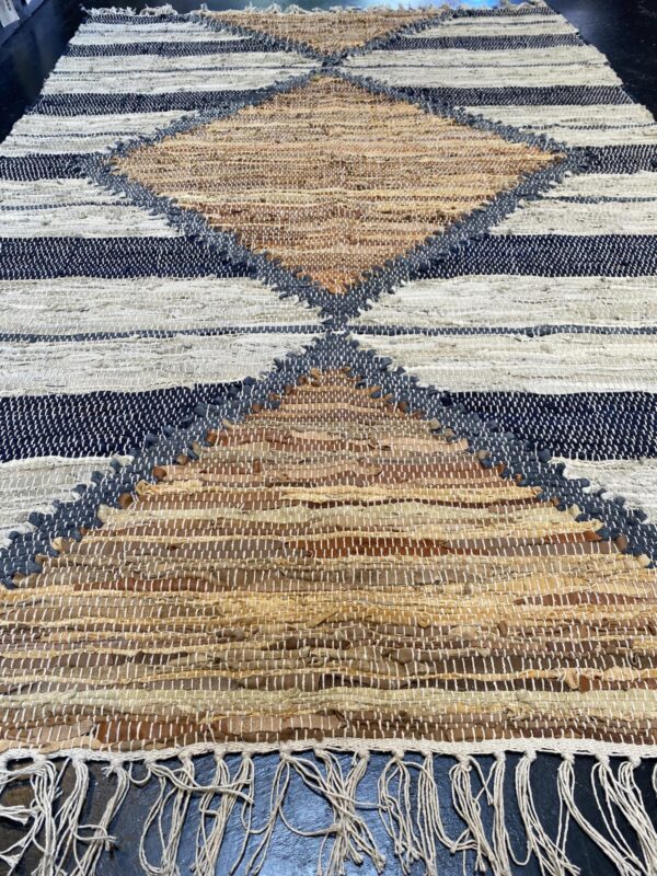 4' 00" x 6' 00" Hemp And Leather- India