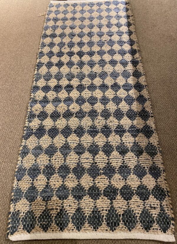 2' 00" x 5' 00" Hemp And Leather- India