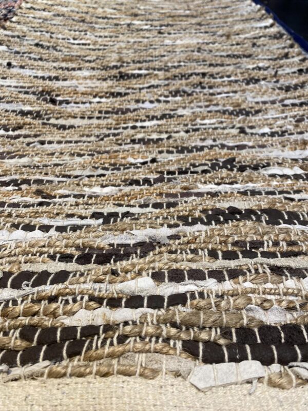 2' 00" x 5' 00" India- Hemp And Leather